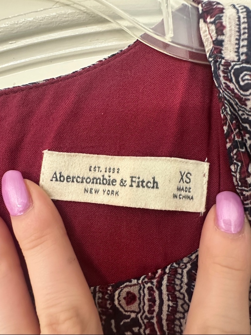Abercrombie & Fitch Paisley Sleeveless Shift Dress - Picture 2 of 3